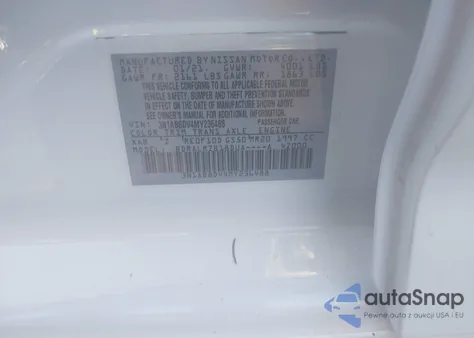 2021 Nissan Sentra Sr Xtronic Cvt из США, поврежденный, VIN 3N1AB8DV4MY236488